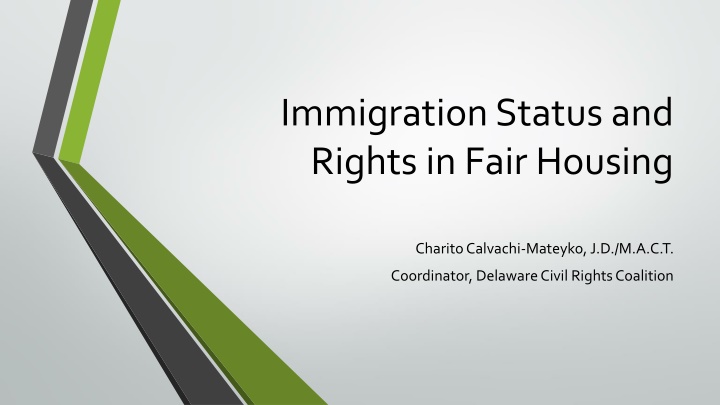 immigration status and rights in fair housing