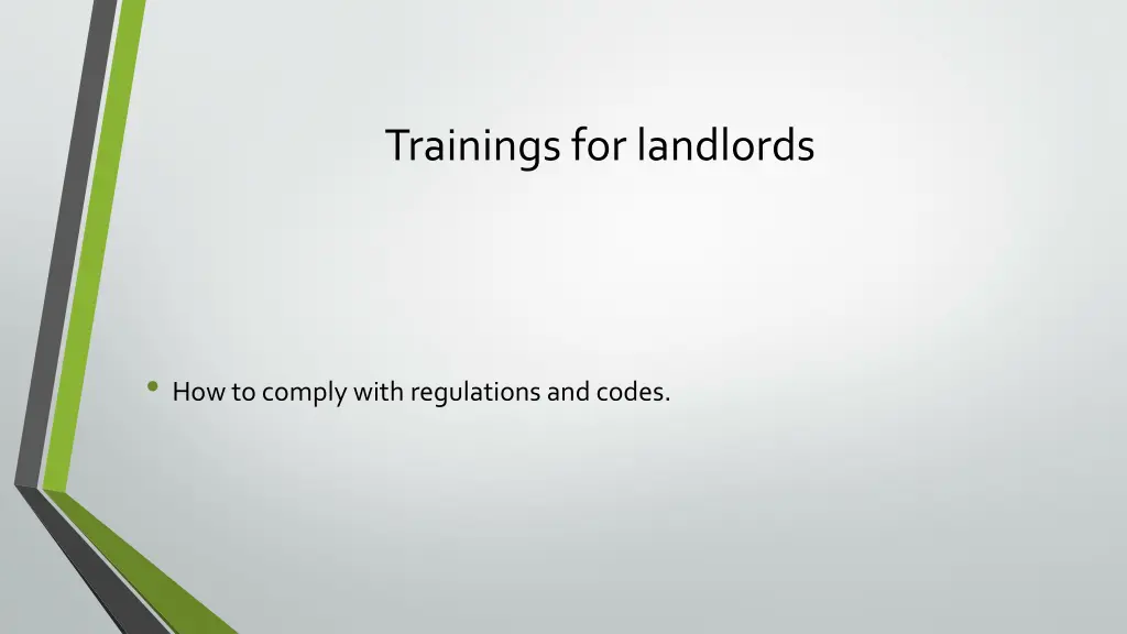 trainings for landlords