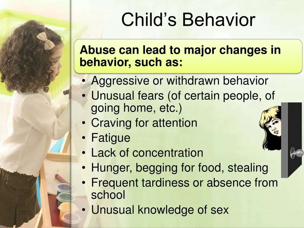 child s behavior