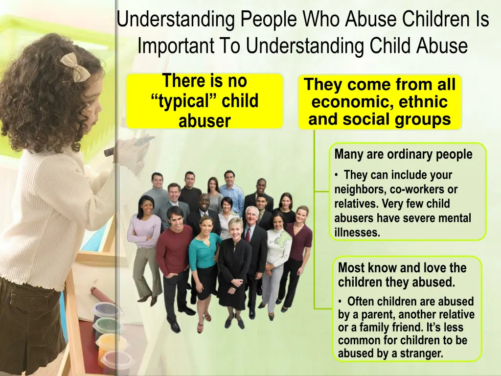 understanding people who abuse children