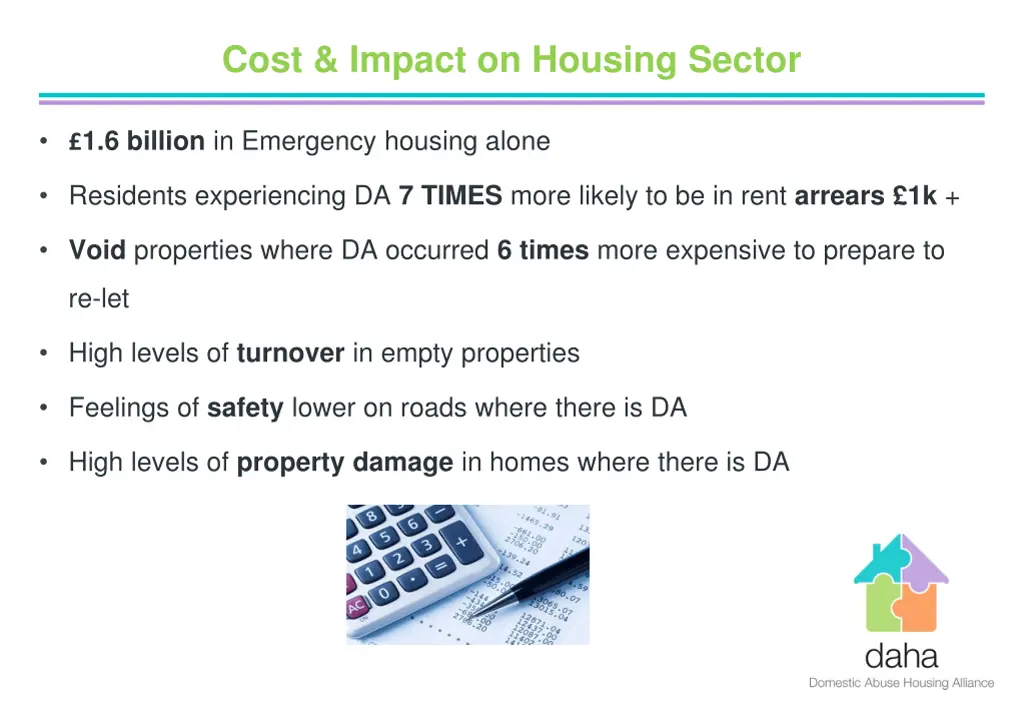 cost impact on housing sector