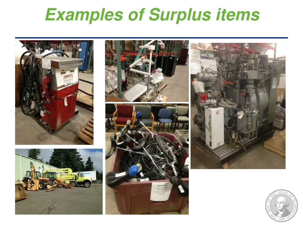 examples of surplus items 2