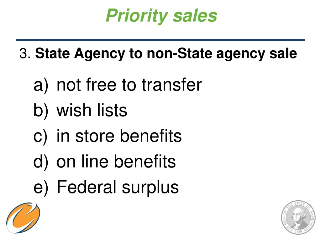 priority sales