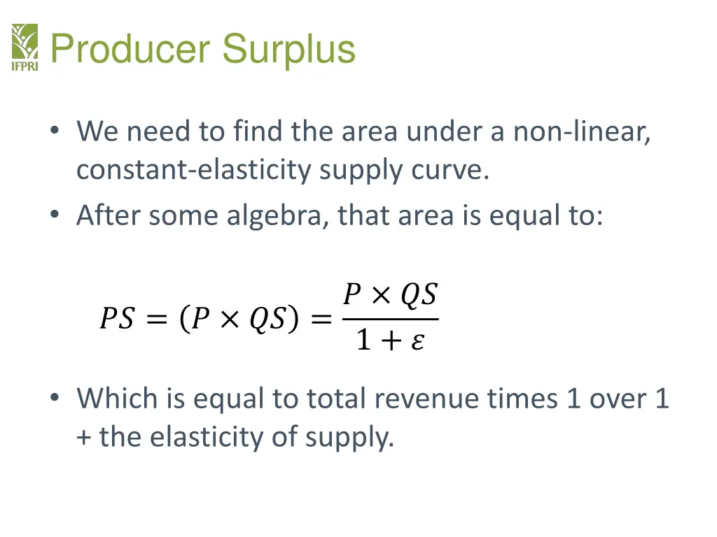 producer surplus 1