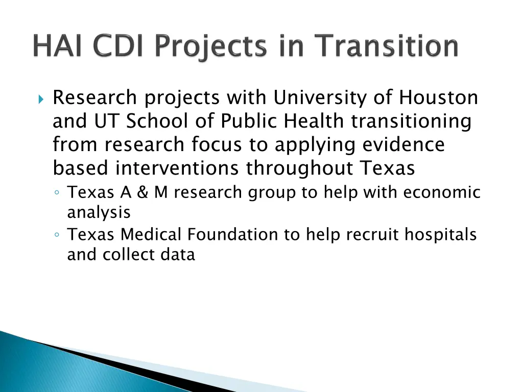 research projects with university of houston