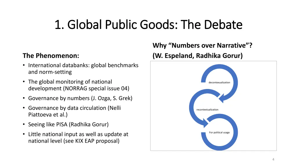 1 global public goods the debate 1 global public