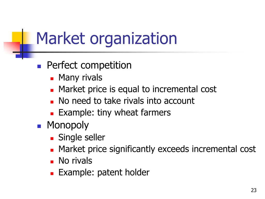 market organization