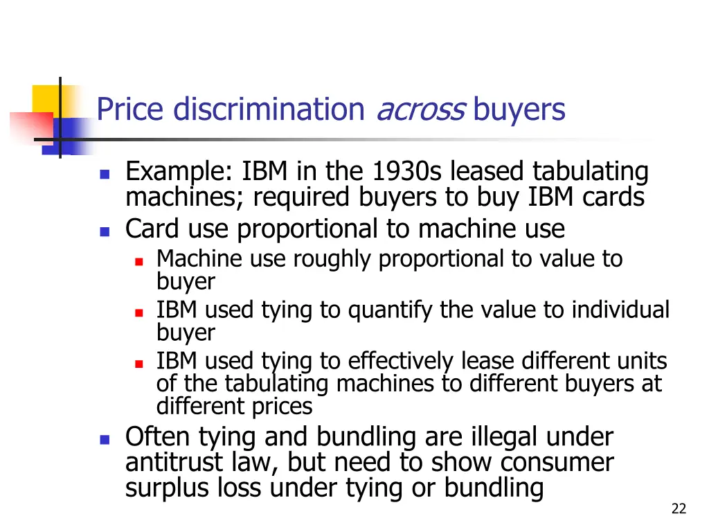 price discrimination across buyers