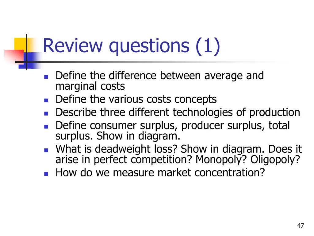 review questions 1