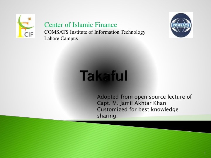 center of islamic finance comsats institute