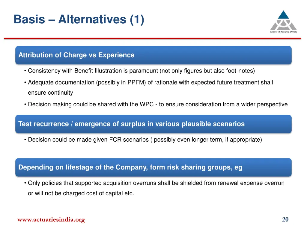 basis alternatives 1