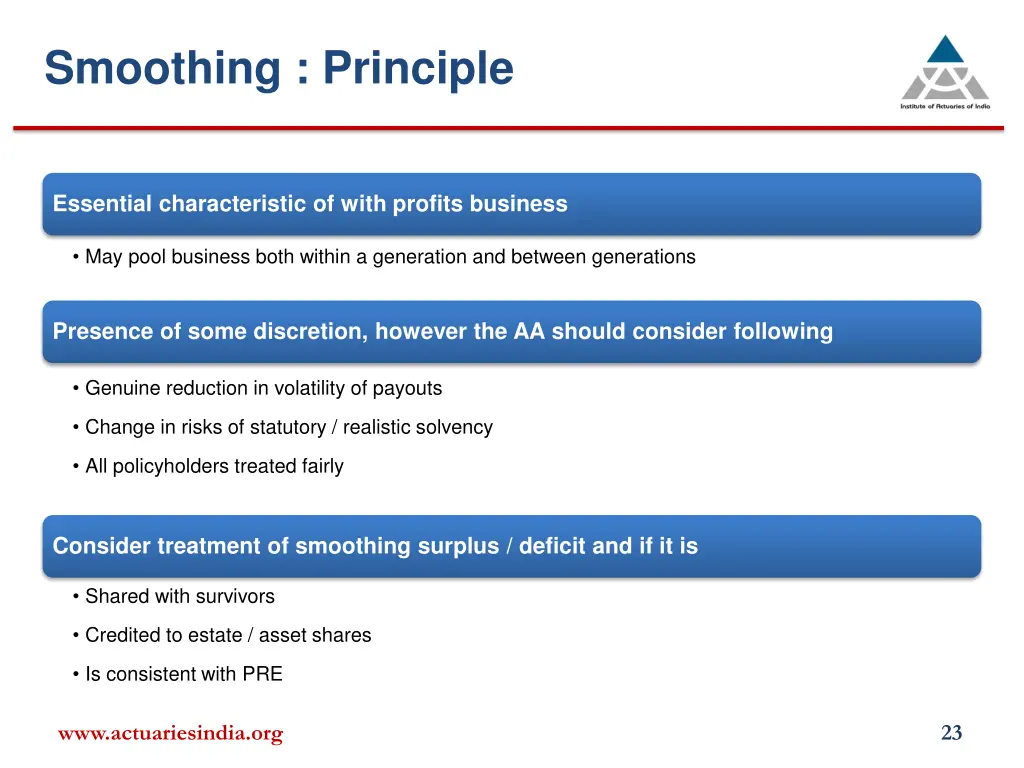 smoothing principle