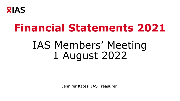 financial statements 2021 ias members meeting