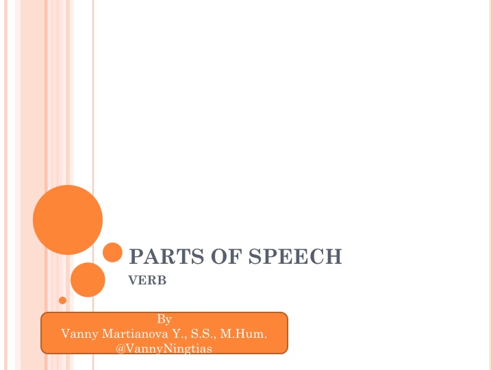 parts of speech verb