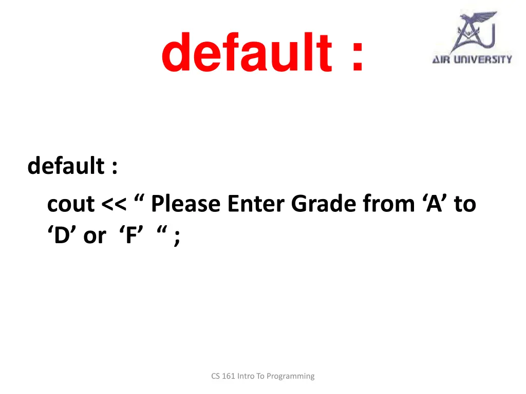 default