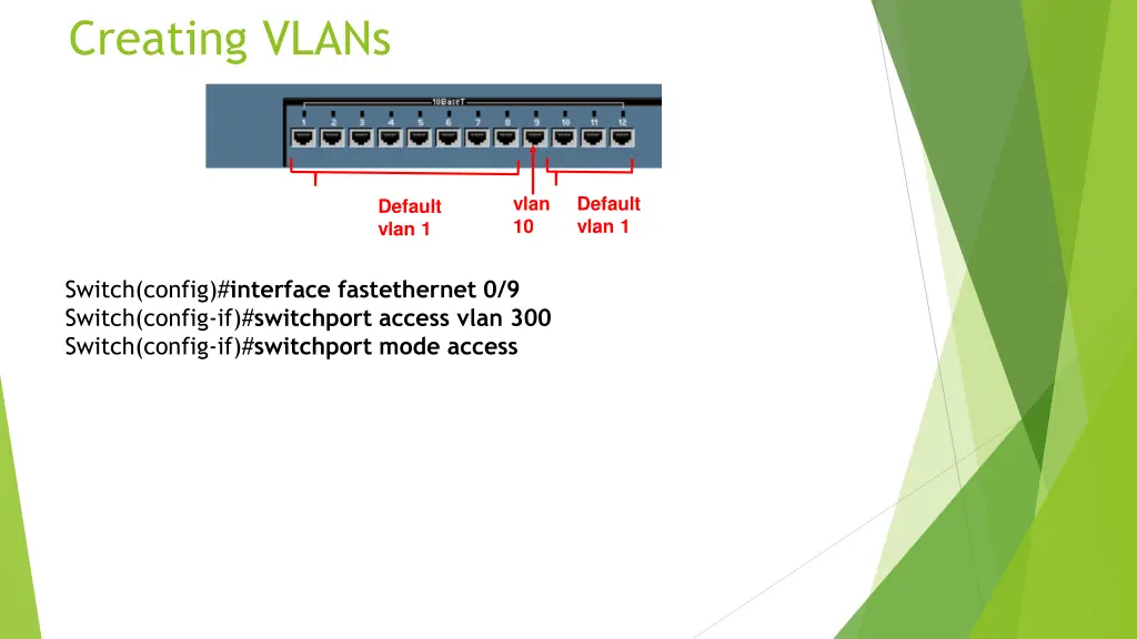 creating vlans 2