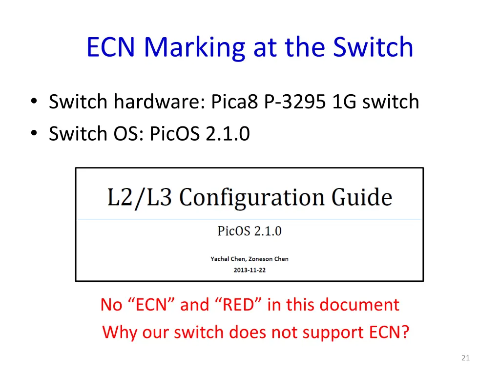 ecn marking at the switch 1