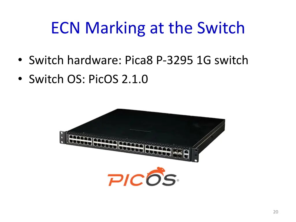 ecn marking at the switch