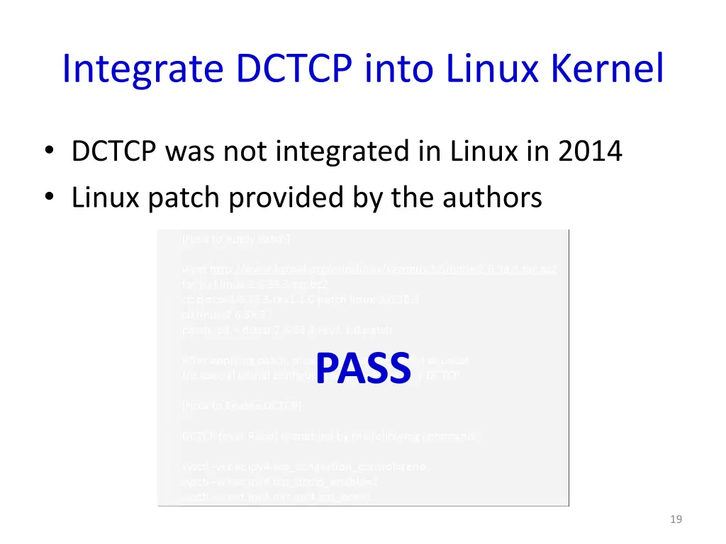 integrate dctcp into linux kernel 1