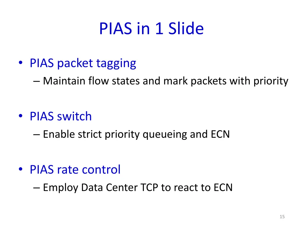 pias in 1 slide