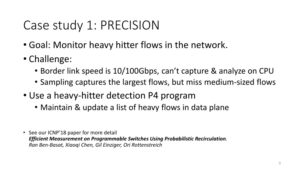 case study 1 precision