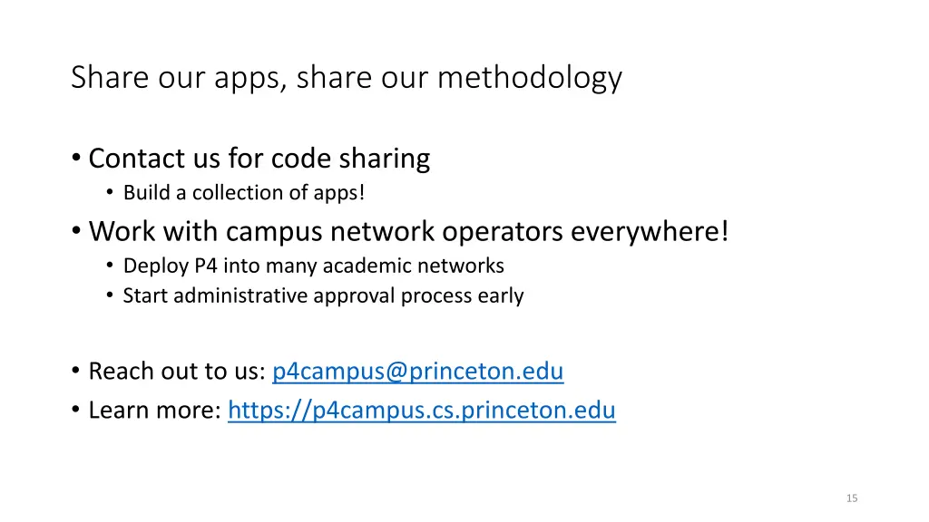 share our apps share our methodology