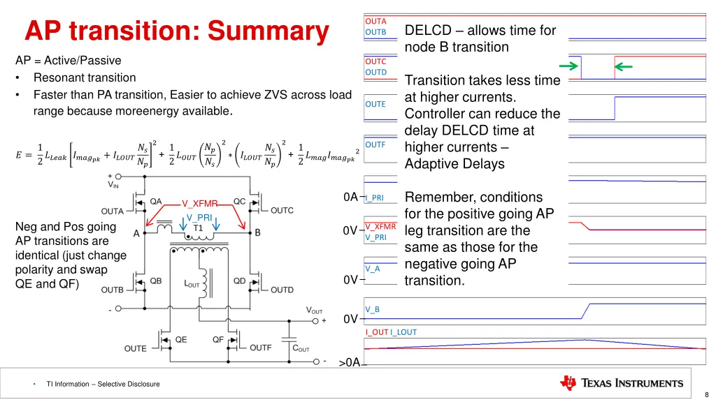 ap transition summary