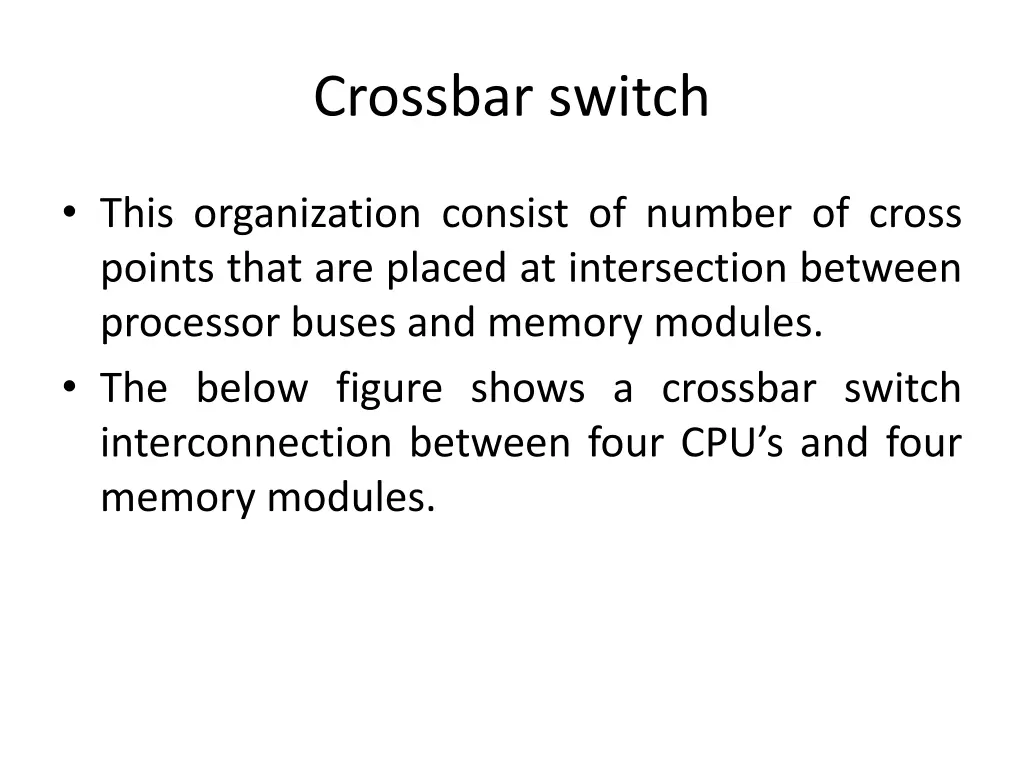 crossbar switch