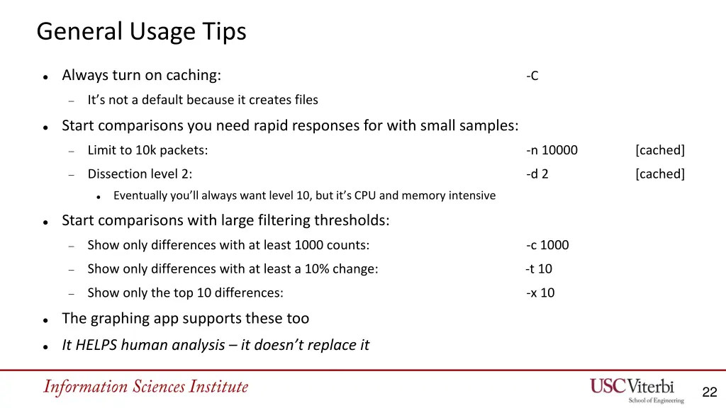 general usage tips