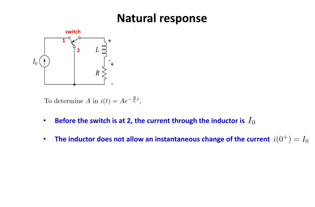 natural response 10