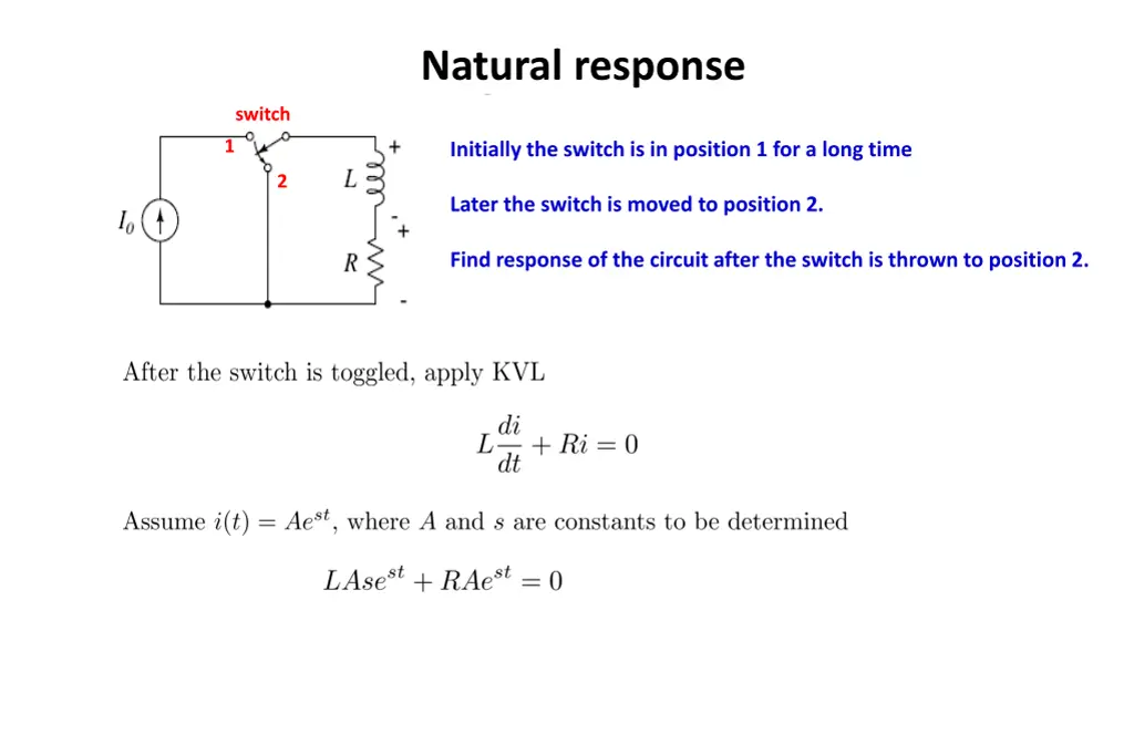 natural response 6