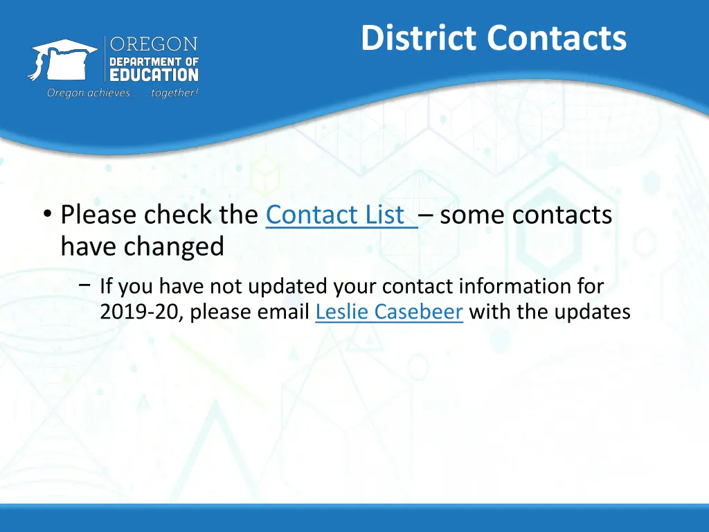 district contacts