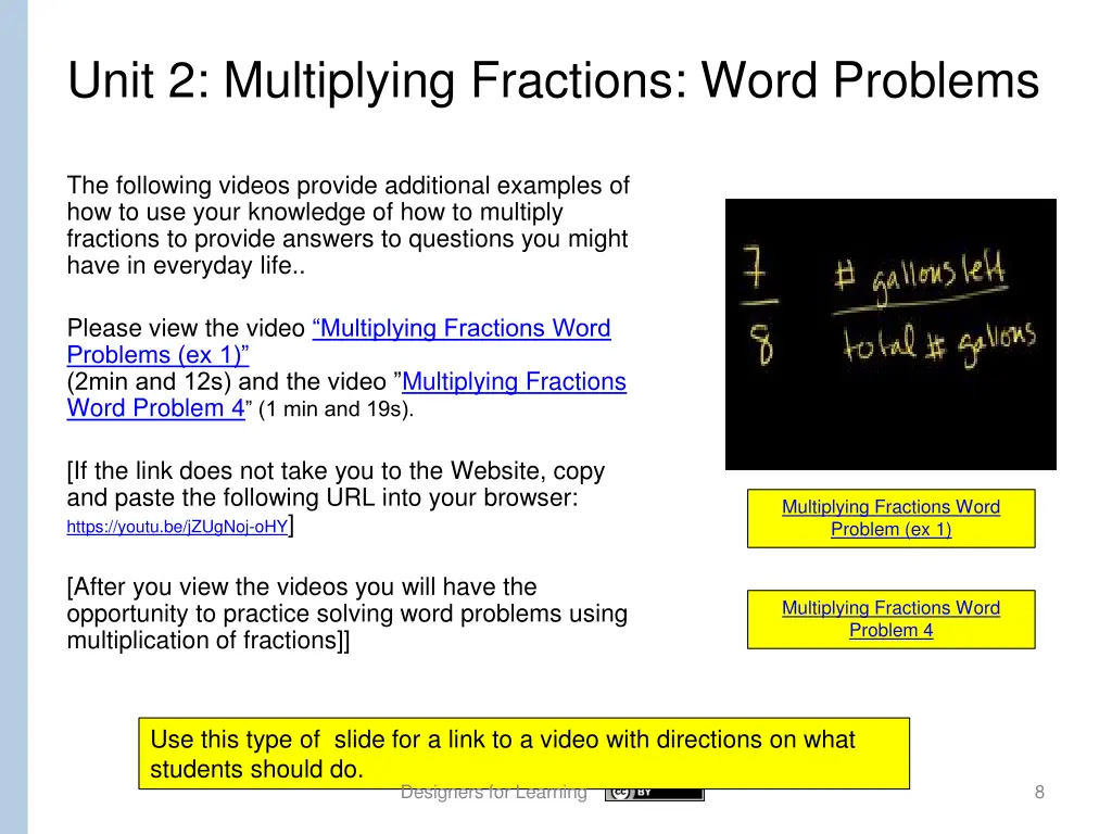 unit 2 multiplying fractions word problems 1