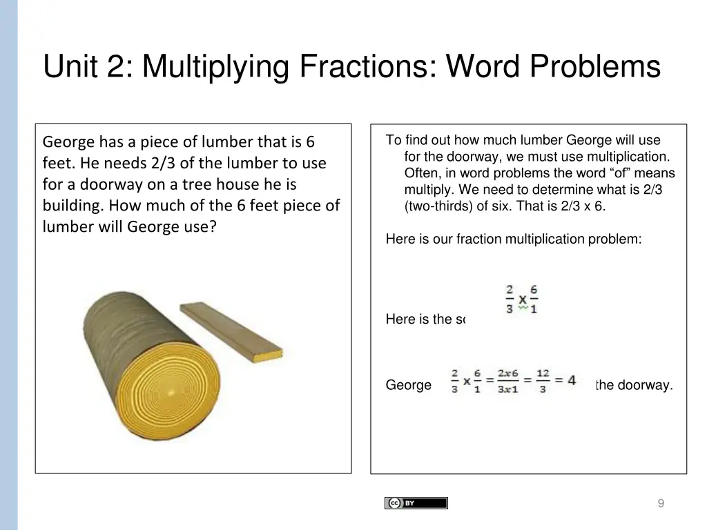 unit 2 multiplying fractions word problems 2