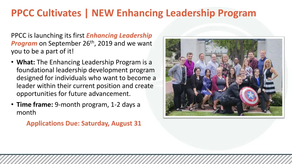 ppcc cultivates new enhancing leadership program