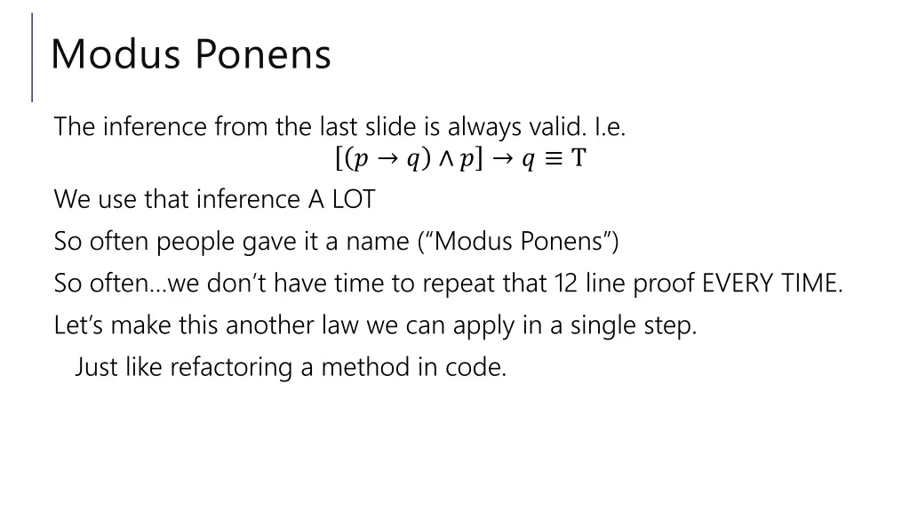 modus ponens 1