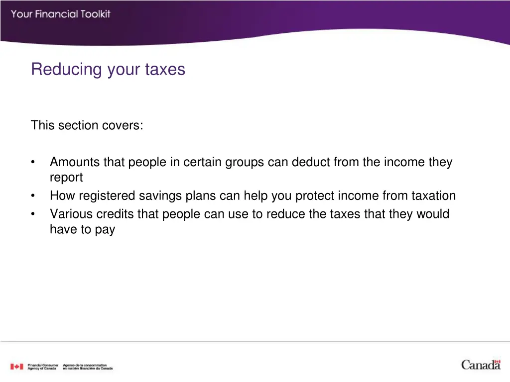 reducing your taxes 1