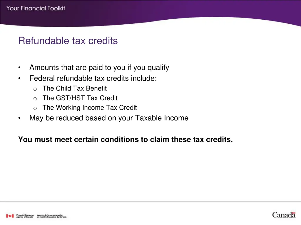 refundable tax credits