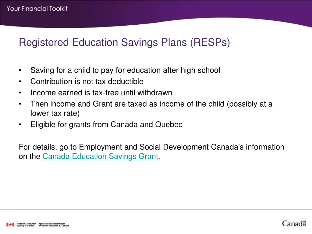 registered education savings plans resps