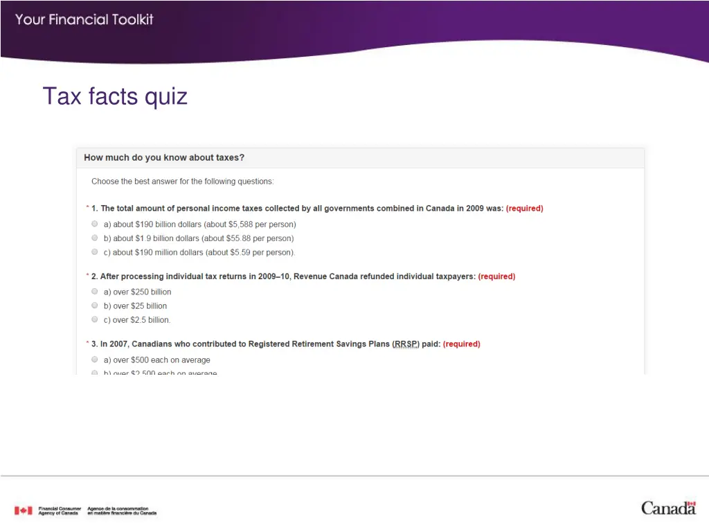 tax facts quiz