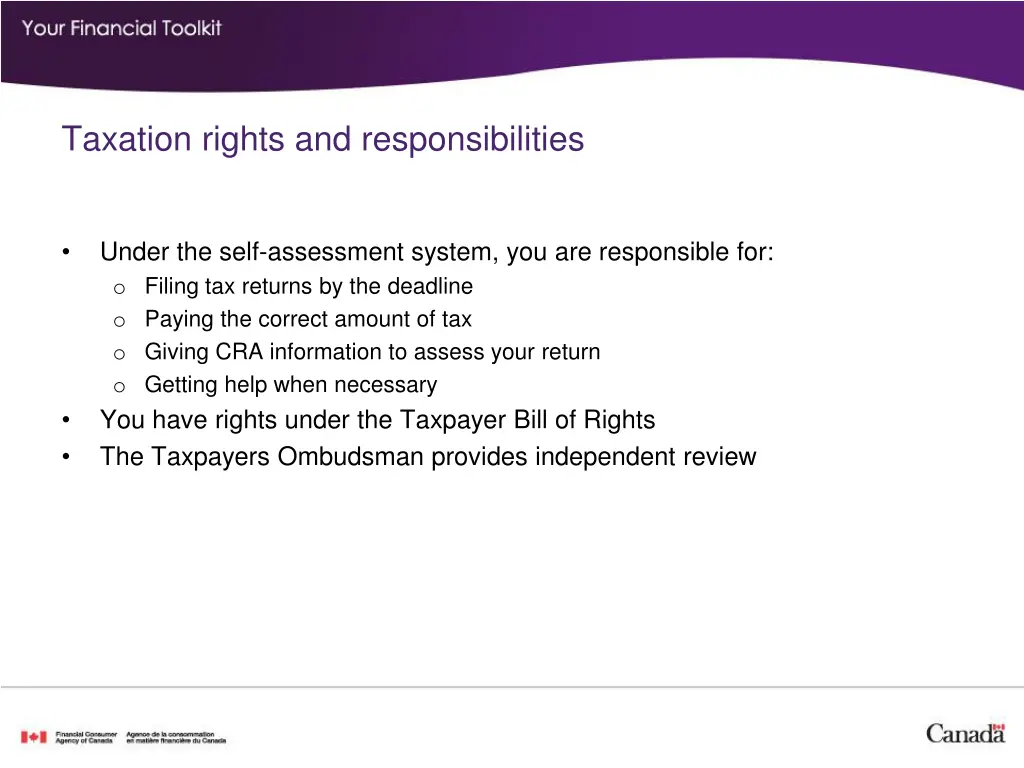 taxation rights and responsibilities