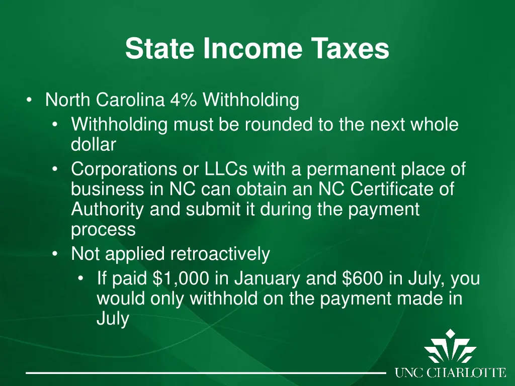 state income taxes 1