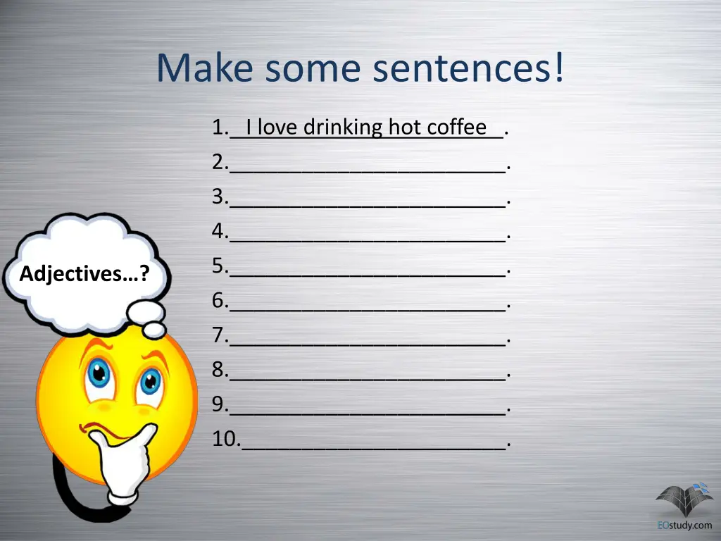 make some sentences