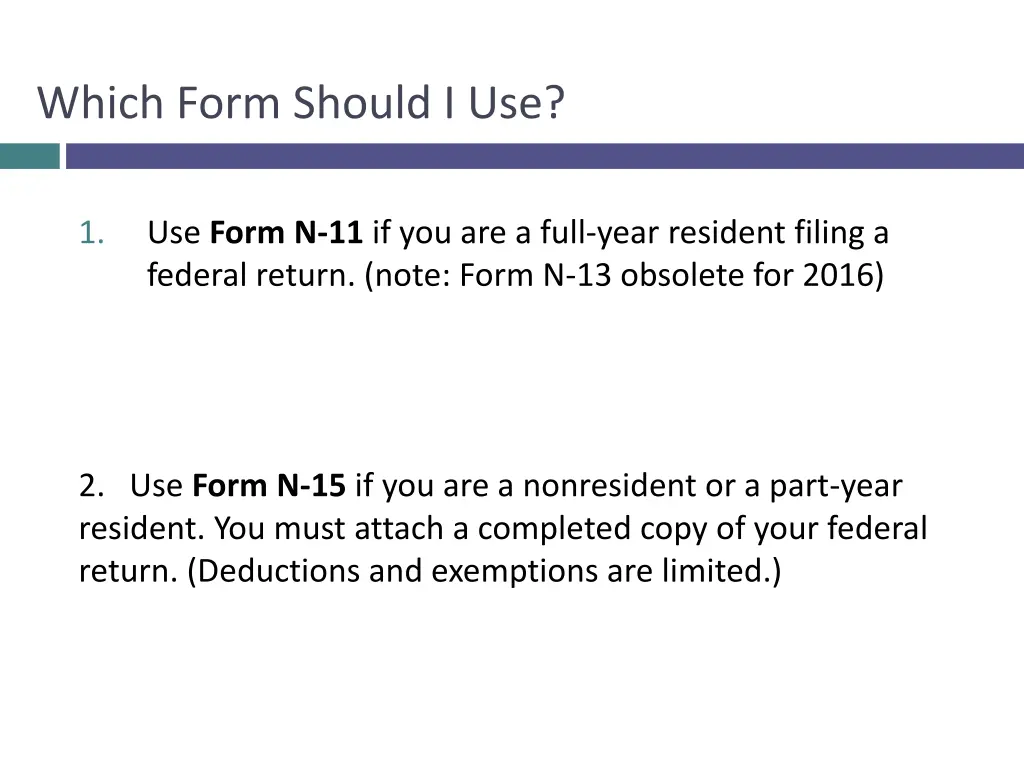 which form should i use