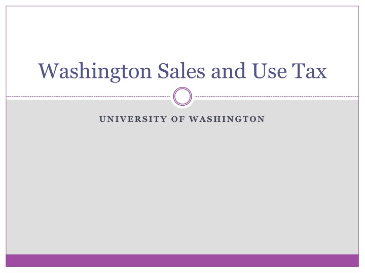 washington sales and use tax