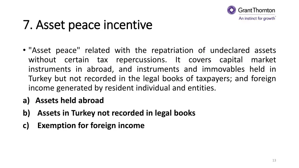 7 asset peace incentive 7 asset peace incentive