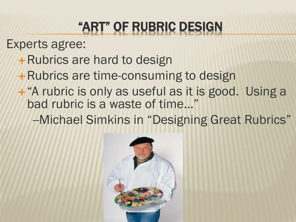 art of rubric design art of rubric design experts