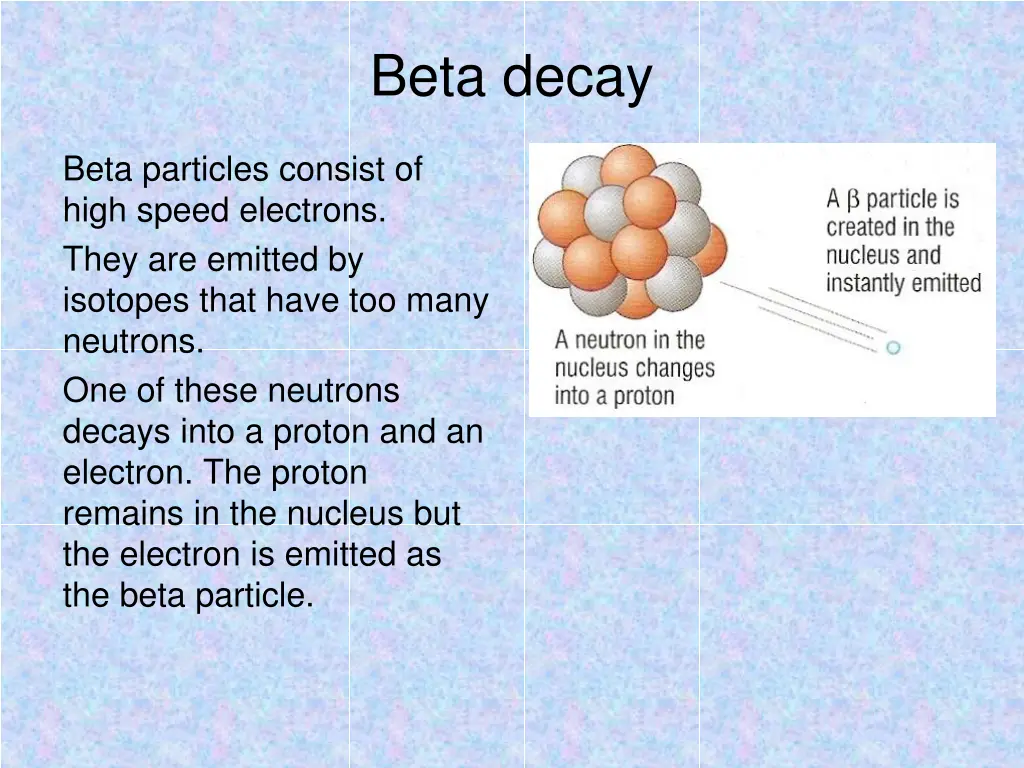 beta decay