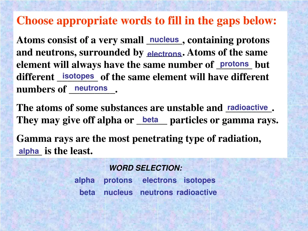 choose appropriate words to fill in the gaps below 1