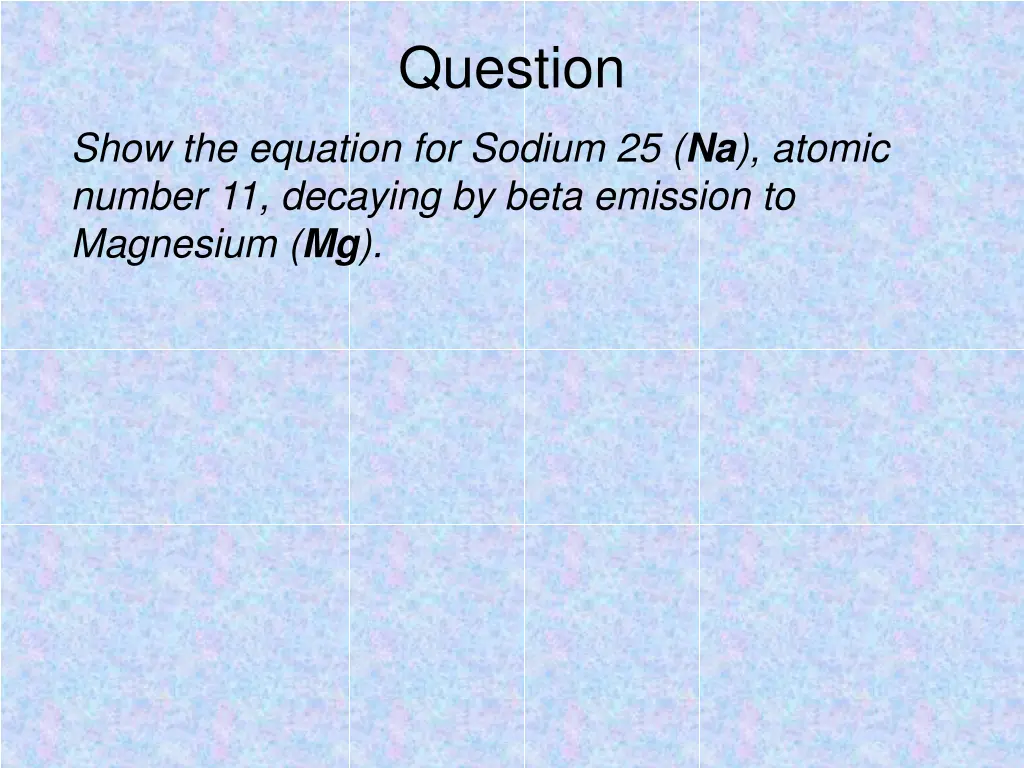 question 3